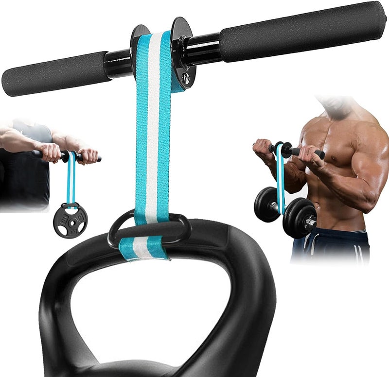 plzzree Wrist Forearm Roller Strengthener Exerciser: Forearm Blaster Forearm Roller Grip Strength Training with Anti-Slip Handles - Image 1